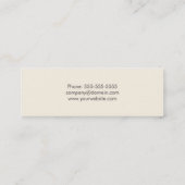 Moderne Beschaffenheits-grauer Innenarchitekt Mini Visitenkarte (Rückseite)