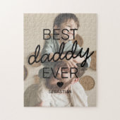 Moderne Best Daddy Ever Foto Puzzle (Vertikal)
