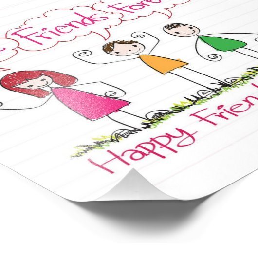 Moderne BEST FREUNDE FÜR 1 Foto Collage Plaque (Ecke)