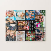 Moderne BEST FREUNDE FÜR 9 Foto Collage Black Puzzle (Horizontal)