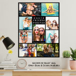 Moderne BEST FREUNDE FÜR 9 Foto Collage Names Poster<br><div class="desc">Erstellen Sie ein Foto-Speicherplakat für Ihre besten Freunde oder Freunde, indem Sie dieses leicht hochzuladende Foto-Collage Template verwenden, das 9 Ihrer Lieblingsbilder Ihrer BESTE FREUNDIN in Ihren Farbvarianten enthält. Der einfache, klassische Titel BEST FRIENDS FOREVER ist editierbar und/oder Sie können Ihren Namen oder eine persönliche Nachricht hinzufügen. FOTO-TIPS: Wählen Sie...</div>