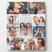 Moderne BEST FREUNDE FÜR 9 Foto Collage Plaque Fotoplatte (Vorderseite)