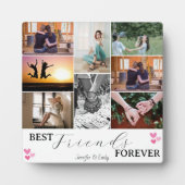 Moderne BEST FREUNDE FÜR Foto Collage Fotoplatte (Vorderseite)