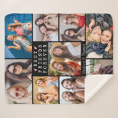 Moderne BEST FREUNDE FÜR Foto Collage Names Sherpadecke (Vorderseite (Horizontal))