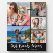 Moderne BEST FREUNDE FÜR ÜBER 5 FotoCollage Fotoplatte (Vorderseite)
