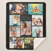 Moderne BEST FREUNDE FÜR ÜBER 9 Foto Personalisier Sherpadecke (Vorderseite)