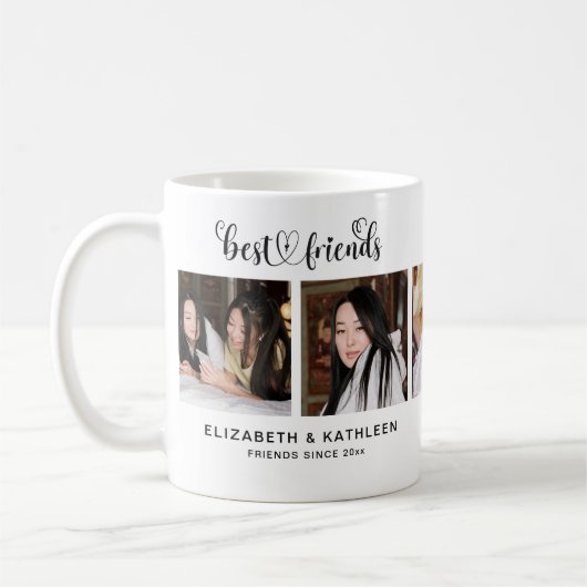 Moderne Best Friend BESTE FREUNDIN Besties 5 Foto Kaffeetasse (Links)
