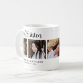 Moderne Best Friend Soul Schwestern 5 Foto Collage Kaffeetasse (Vorderseite Links)