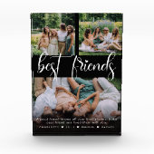 Moderne Best Friends 3 FotoCollage & Custom Text Fotoblock (Vorderseite)
