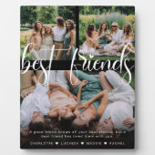 Moderne Best Friends 3 FotoCollage & Custom Text Fotoplatte (Vorderseite)