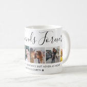 Moderne Best Friends 6 Foto Collage Script Quote Kaffeetasse (VorderseiteRechts)