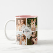 Moderne Best Friends Beste Freundin Script Foto Co Zweifarbige Tasse (Links)