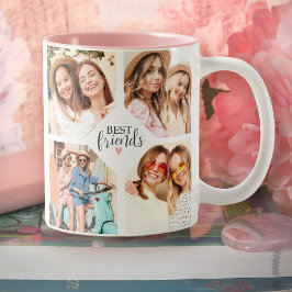 Moderne Best Friends Beste Freundin Script Foto Co Zweifarbige Tasse