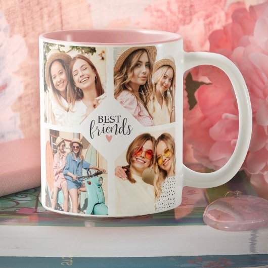 Moderne Best Friends Beste Freundin Script Foto Co Zweifarbige Tasse