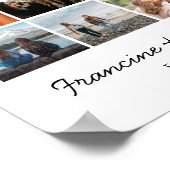 Moderne Best Friends Besties Chic FotoCollage Poster (Ecke)