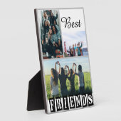 Moderne Best Friends Chic Quote individuell gestal Fotoplatte (Seite)
