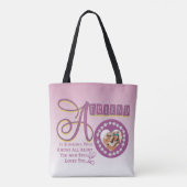 Moderne Best Friends Chic Quote individuell gestal Tasche (Rückseite)