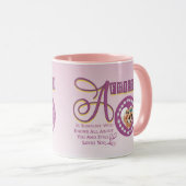 Moderne Best Friends Chic Quote individuell gestal Tasse (VorderseiteRechts)