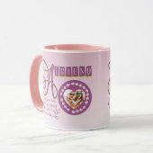 Moderne Best Friends Chic Quote individuell gestal Tasse (Vorderseite Links)