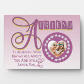 Moderne Best Friends Chic Quote Plaque anpassen Fotoplatte (Vorderseite)