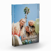 Moderne Best Friends Custom Besties Forever Overla Fotoblock (Links)
