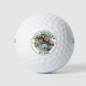 Moderne BEST GRANDMA PAR Foto Personalisiert Golfball (Vorderseite)