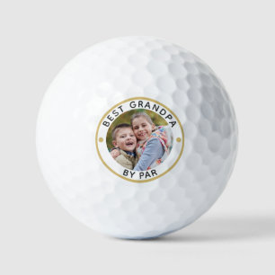 Moderne BEST GRANDPA PAR Foto Personalisiert Golfball