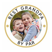 Moderne BEST GRANDPA PAR Foto Personalisiert Golfball