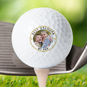 Moderne BEST GRANDPA PAR Foto Personalisiert Golfball