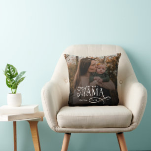 Moderne Best Mama Ever Foto Muttertagsgeschenke Kissen