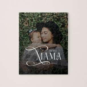 Moderne Best Mama Ever Foto Muttertagsgeschenke Puzzle