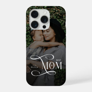 Moderne Best-Mom-Ever-Foto-Geschenke zum Muttertag iPhone 15 Pro Hülle