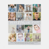 Moderne Best Nana jemals Foto Collage & Names Fleecedecke (Vorderseite)