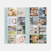 Moderne Best Nana jemals Foto Collage & Names Fleecedecke (Vorderseite (Horizontal))