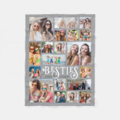 Moderne BESTÄTIGKEITEN 19 Foto Collage Custom Colo Fleecedecke (Vorderseite)