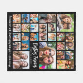 Moderne BESTÄTIGKEITEN FÜR 23 FotoCollage Custom Fleecedecke (Vorderseite (Horizontal))