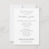 Moderne Bestätigungseinladung Wählen Sie Ihre Farb Einladung (Rückseite)