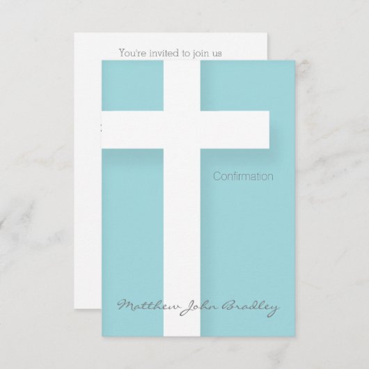 Moderne Bestätigungseinladung Wählen Sie Ihre Farb Einladung (Vorne/Hinten)