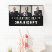 Moderne Bestattungsfoto-Collage | Feiern des Leben Banner (Insitu)