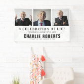 Moderne Bestattungsfoto-Collage | Feiern des Leben Banner (Insitu)