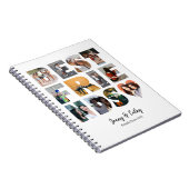 Moderne Beste BESTE FREUNDIN 12 Fotocollage Bestie Notizblock (Rechte Seite)