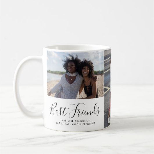 Moderne beste BESTE FREUNDIN 3 Fotocollage Besties Kaffeetasse (Links)