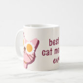 Moderne beste Cat Mama je Tasse (Vorderseite Links)