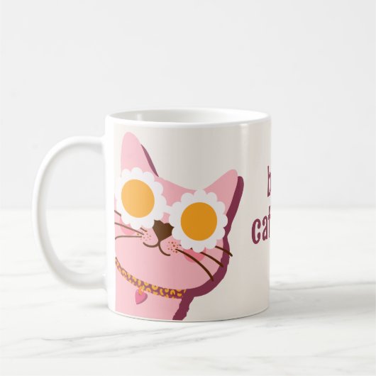 Moderne beste Cat Mama je Tasse (Links)