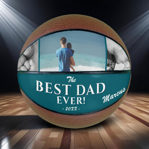 Moderne Beste Dad Ever Father's Day 3 Foto-Collage Basketball