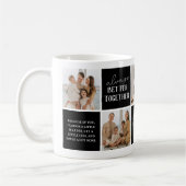 Moderne Beste Familie je 5 FotoCollage Kaffeetasse (Links)