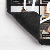 Moderne beste Freunde 12 Foto Collage Liebe Mousepad (Ecke)