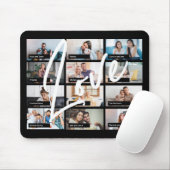 Moderne beste Freunde 12 Foto Collage Liebe Mousepad (Mit Mouse)
