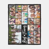 Moderne beste Freunde 16 Foto sammeln Ihre Farbe Fleecedecke (Vorderseite)