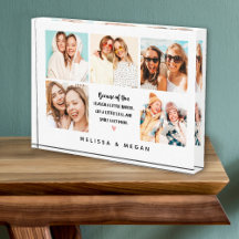 Moderne beste Freunde 5 Foto Collage Block